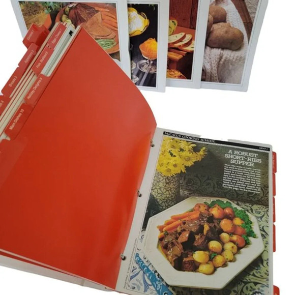 Vintage McCall's Cooking‎ School 1986 Cookbook Set 3 Ring Binders - Picture 4 of 7